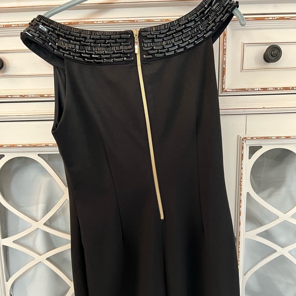 Black dress  above the knee beading up top - Picture 3 of 3